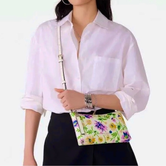 NEW Kate Spade Sadie Candied Flowers crossbody - Picture 3 of 8
